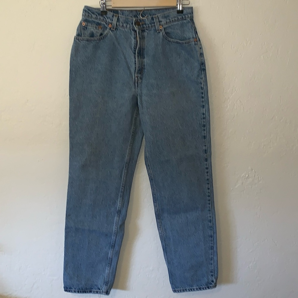 Levi's 512 Jeans Womens 12 Vintage 90s Light Wash High Rise Slim Straight 30x29